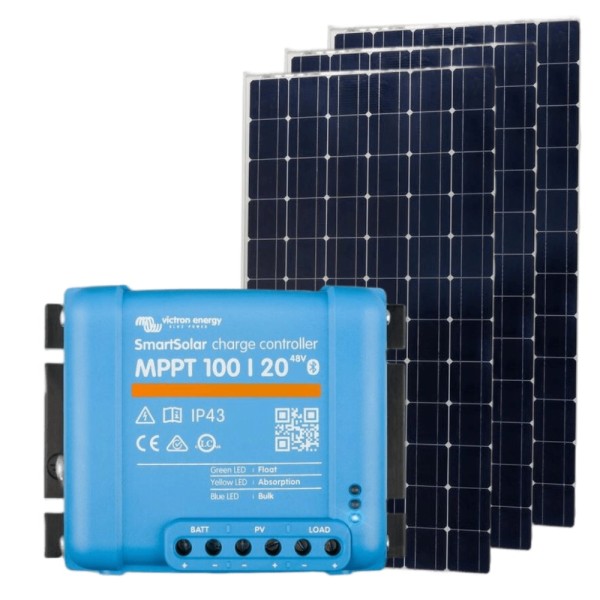 12V 345W Smart Solar Panel Kit for Motorhome, Campervan, RV, Boat KIT26