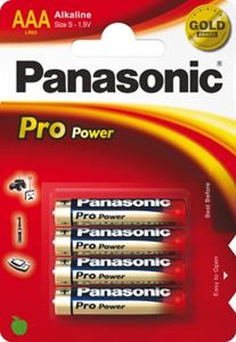 Panasonic Pro Power LR03 Micro AAA Alkaline Battery (pack of 4)
