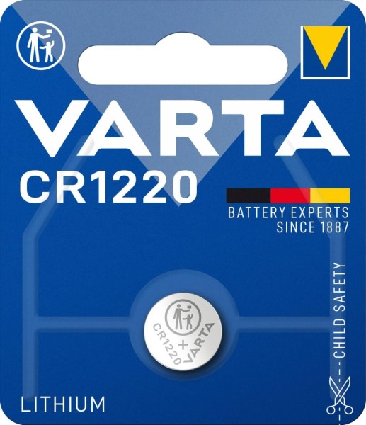 Varta Electronics CR1220 Lithium Button Cell 3V pack of 1