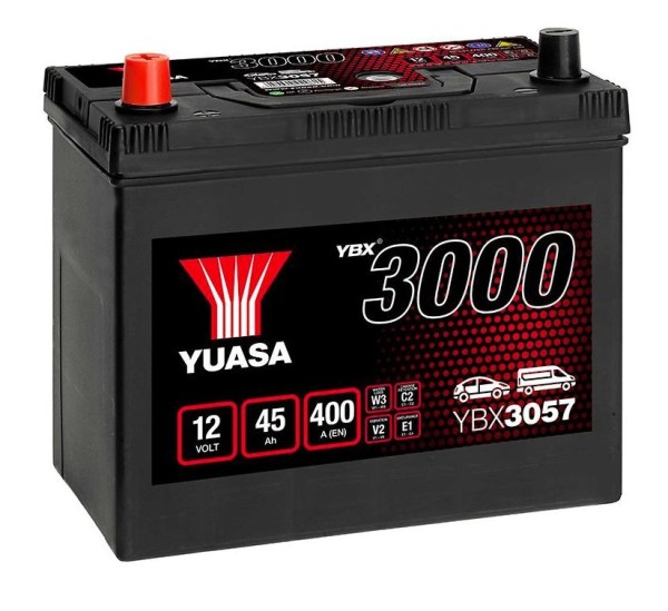 Yuasa YBX3057 Type 049 45Ah 400A/EN 12V Car Battery