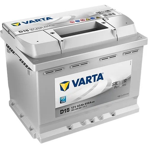 Varta Silver Dynamic D15 63Ah 610A Type 027 12V Car Battery