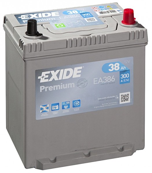 EXIDE EA386 Premium Car Battery 38AH 300A 054SE