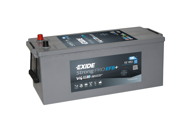 Exide Strong Pro EE1853 Start-Stop EFB 185Ah 1100A Type 629 12V Truck Battery With Carbon Boost 2.0 Technology