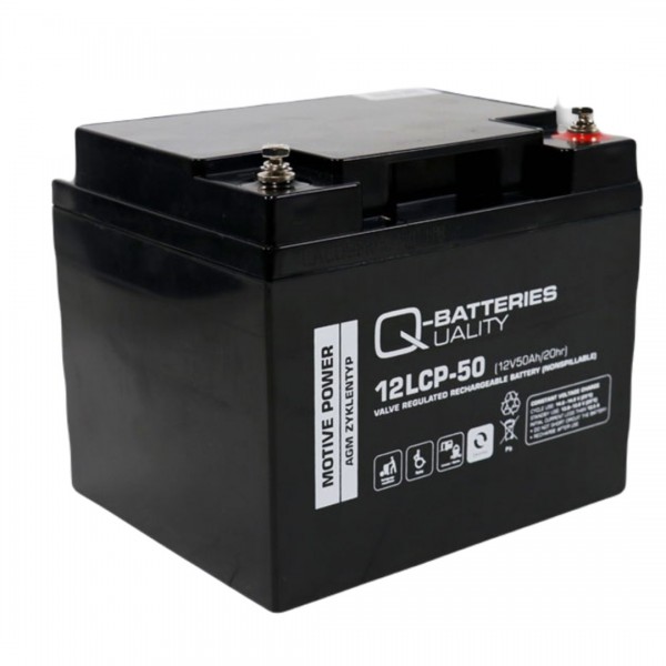 Q-Batteries 12LCP-50 AGM Battery Main Image