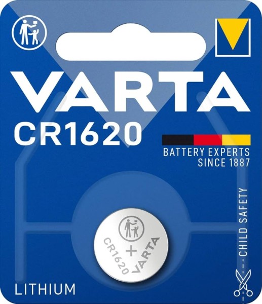 Varta Electronics CR1620 Lithium Button Cell 3V pack of 1