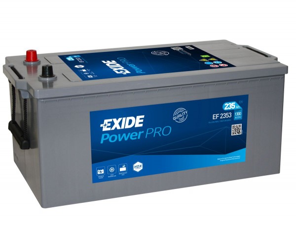 Exide Power Pro EF2353 235Ah 1300A Type 625 12V Truck Battery