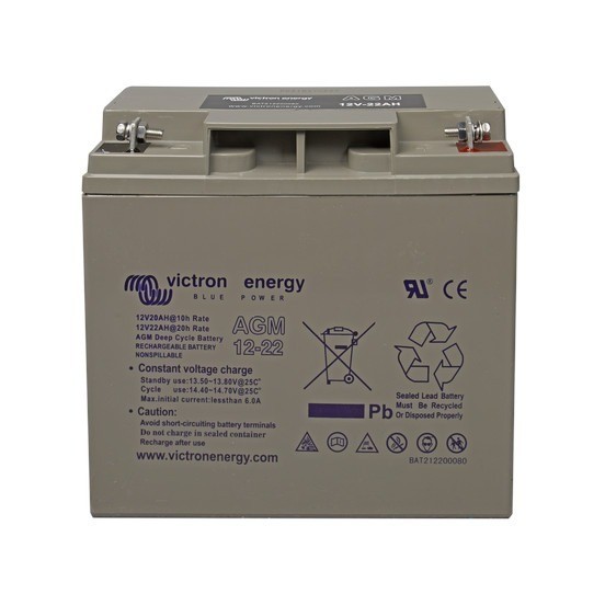 Victron Energy - 12V/22Ah AGM Deep Cycle Battery - BAT212200084