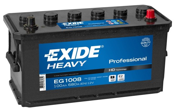 EXIDE EG1008 START PRO 12V 100Ah 680A HEAVY DUTY TRUCK BATTERY