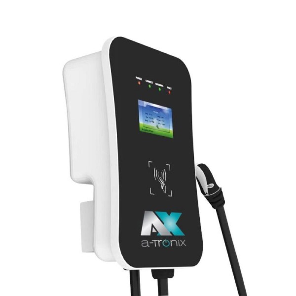 a-Tronix Wallbox 7 kW single charging station for electric car type 2 230V 32A 1-phase 5m cable