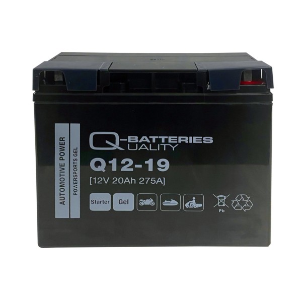 Q-Batteries Q12-19 Gel 12V 20Ah 275A DIN 51913 Motorcycle Battery