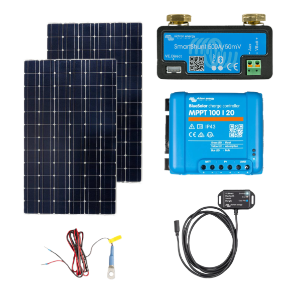 Victron Energy 350W Solar Kit for Lithium and leisure batteries KIT37