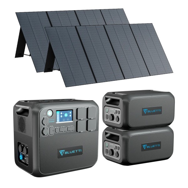 BLUETTI AC200MAX + 2*B230 + 2*PV350 Solar Generator Kit