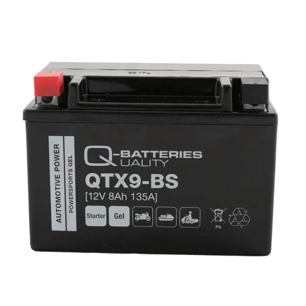 Q-Batteries QTX9-BS Gel 12V 8Ah 135A 50812 Motorcycle Battery