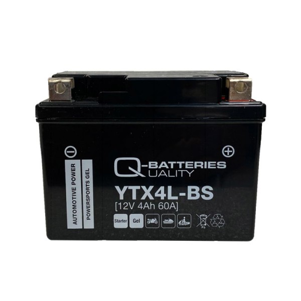 Q-Batteries Motorcycle Battery YTX4L-BS