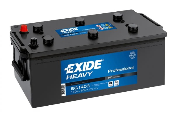 Exide Start Pro EG1403 140Ah 800A Type W627SE 12V Truck Battery