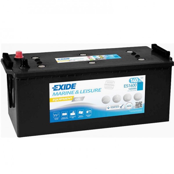 Exide ES1600 (replaces G140) 12V 140Ah lead gel battery VRLA