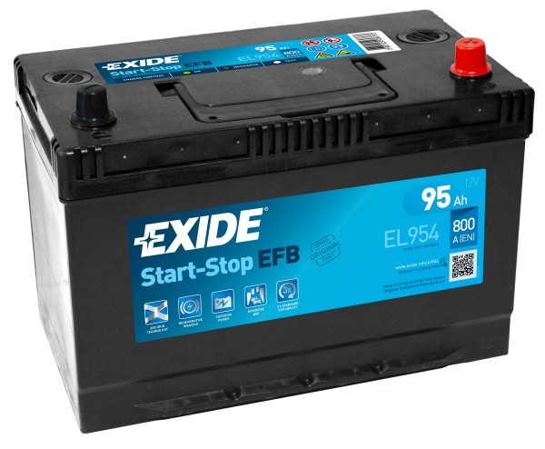 Exide EL954 Start-Stop EFB 95Ah 800A Type 249 12V Car Battery