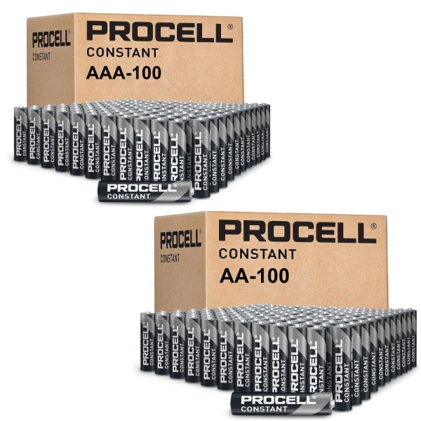 Duracell Procell Constant Combo 100X AA and 100X AAA