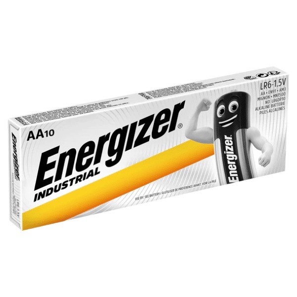 Energizer AA Industrial Batteries LR6 (Pack 10)