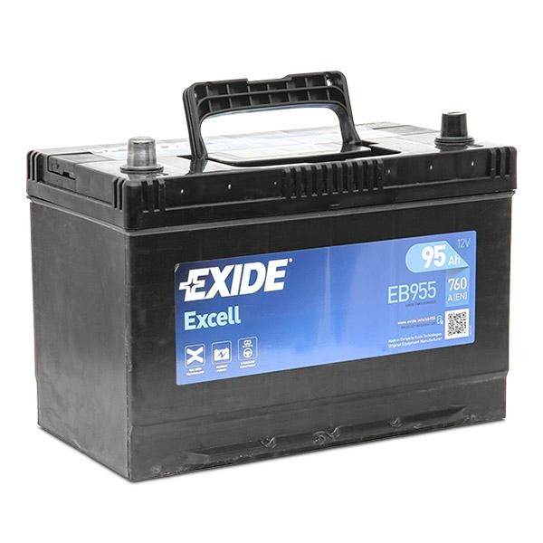 Exide Excell EB955 95Ah 760A Type 250 12V Car Battery