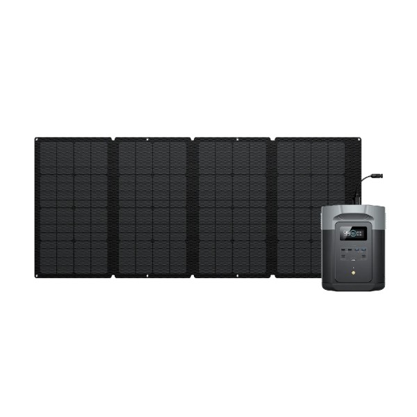 EcoFlow DELTA 2 MAX + 160W Portable Solar Panel