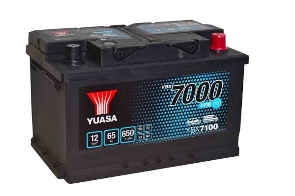 Yuasa YBX7100 EFB Start Stop 65Ah 650A 12V Car Battery Type 100