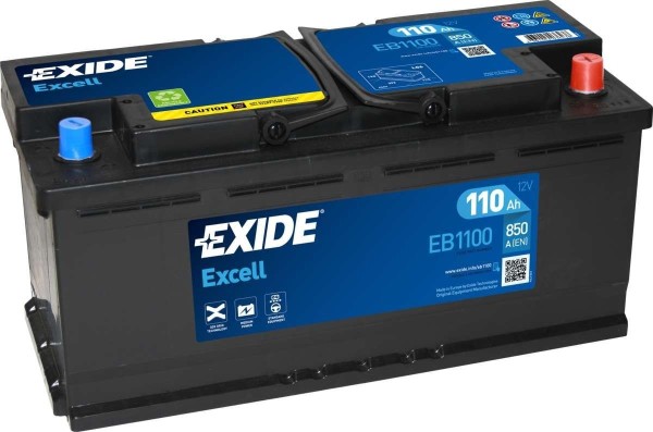 Exide EB1100 Excell Battery 12V 110Ah 850CCA