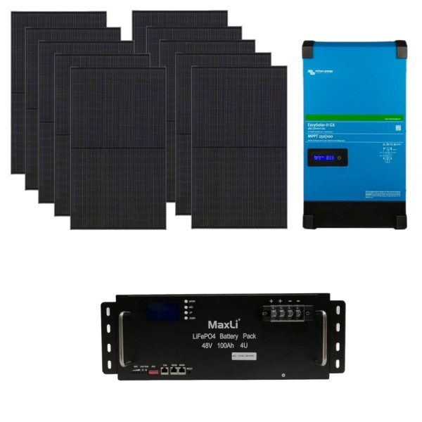 4kW Off-Grid Solar Kit with Lithium Battery and Inverter KIT38