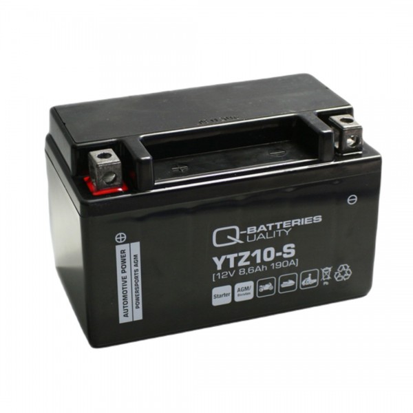 Q-Batteries Motorcycle battery YTZ10-S 508901 AGM 12V 8,6Ah 190A