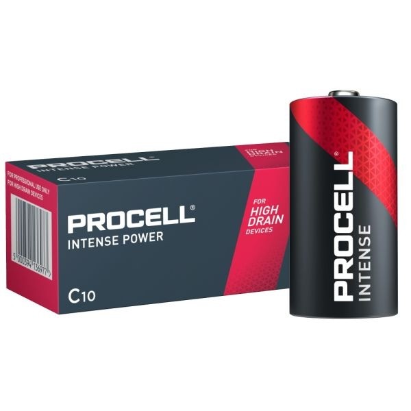 Duracell Procell Intense Alkaline LR14 Baby C battery MN 1400 1,5V, box of 10