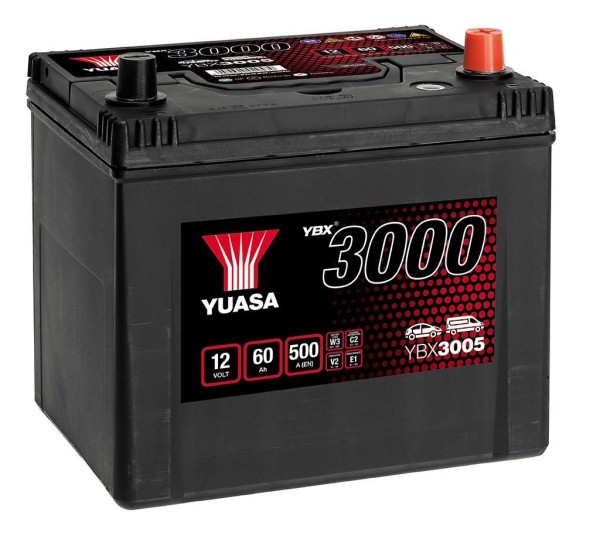 Yuasa YBX3005 Type 005L 12V 60Ah 500A/EN 12V Car Battery