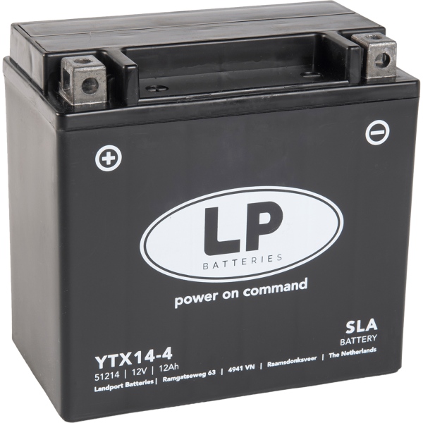LP YTX14-4 12V 12Ah 200CCA Motorcycle battery