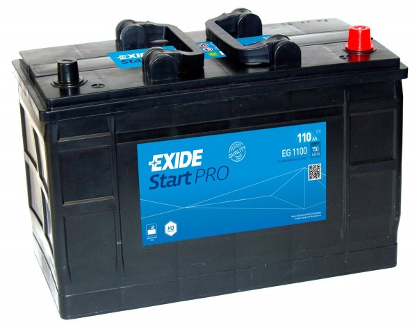 Exide Start Pro EG1100 110Ah 750A Type 663 12V Truck Battery